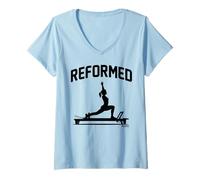 Mujer Reformed Pilates Funny Reformer Workout Design Camiseta Cuello V