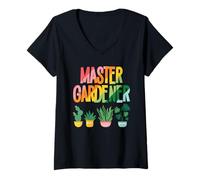 Mujer Refranes de Jardinero - Jardinero Maestro Jardinero Jardinero Camiseta Cuello V