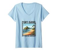 Mujer Refugio - Puerto Isabel Camiseta Cuello V