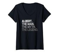 Mujer Regalo Albert: La Leyenda del Mito del Hombre Camiseta Cuello V