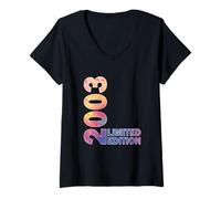 Mujer Regalo de cumpleaños número 22 para mujeres nacidas en 2003 cumpliendo 22 años Camiseta Cuello V