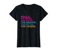 Mujer Regalo de cumpleaños vintage 1964. Year Woman Myth Legend. Camiseta