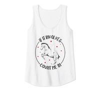 Mujer Regalo divertido para amantes de los caballos, para niñas y mujeres, si se trata de caballos Camiseta sin Mangas
