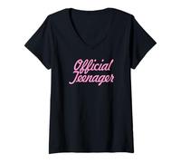 Mujer Regalo oficial de 13 cumpleaños para adolescentes que cumplen trece años Camiseta Cuello V