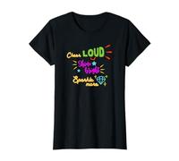 Mujer Regalo para animadoras Cheer Cheer Loud Shine Bright Camiseta