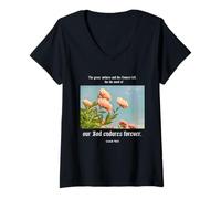 Mujer Regalos cristianos versículos bíblicos Escrituras Nuestro Dios per Camiseta Cuello V