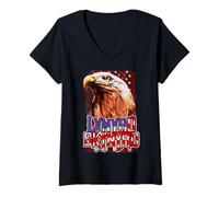 Mujer Regalos de Estilo Vintage con el Logotipo de Lynyrd Skynyrd Eagle Camiseta Cuello V