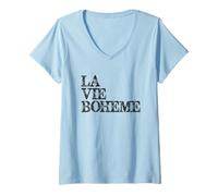 Mujer Regalos de Teatro Musical | Musicales de Teatro La Vie Boheme Camiseta Cuello V