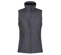 Mujer Regatta Softshell Chaleco Cremallera Largo hasta la Cadera Impermeable 36