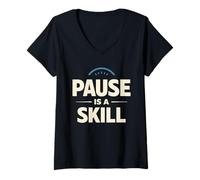 Mujer Regulación del Sistema Nervioso Calma Bienestar Sanación Somática Camiseta Cuello V