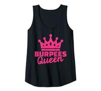 Mujer Reina Burpees coronada, impresionante hermosa chica de la realeza Camiseta sin Mangas