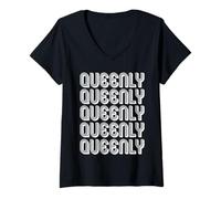 Mujer Reina Camiseta Cuello V