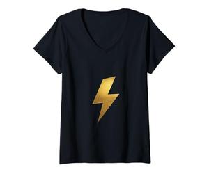 Mujer Relámpagos Flash Camiseta Cuello V