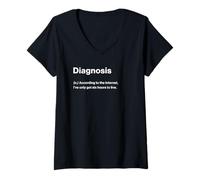 Mujer Relatable Funny Dictionary Definition Diagnosis Camiseta Cuello V