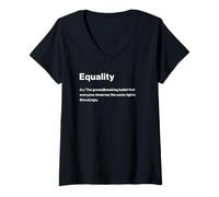 Mujer Relatable Funny Dictionary Definition Equality Camiseta Cuello V