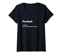 Mujer Relatable Funny Dictionary Definition Football Camiseta Cuello V