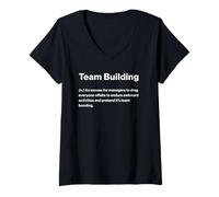 Mujer Relatable Funny Dictionary Definition Team Building Camiseta Cuello V