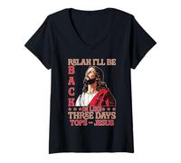 Mujer Relax I'Ll Be Back In Like Three Days Tops - Jesus Camiseta Cuello V