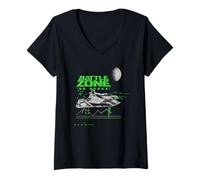Mujer Remasterización del Juego Arcade Retro Battlezone 98 Redux Camiseta Cuello V