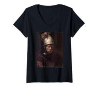 Mujer Rembrandt The Man with The Golden Helmet Camiseta Cuello V