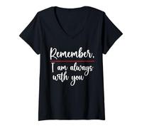 Mujer Remember I Am Always with You Friend - Camiseta para Mujer y Hombre Camiseta Cuello V