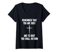 Mujer Remember That You Are Dust and To Dust You Shall Return Camiseta Cuello V