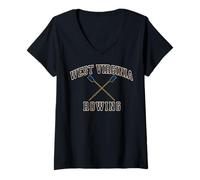 Mujer Remo de la tripulación de West Virginia Camiseta Cuello V