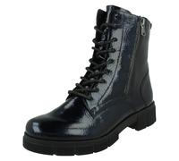 Mujer Remonte 100% Vegano Cordones & Cremallera Forro Polar Botines - D2S72