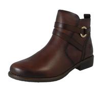Mujer Remonte Forro Polar Correa de Cuero con Detalle Botines Cremallera, D0F77