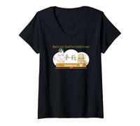 Mujer REN-World 40 Zen Munch-2/5 Munk Animal Japonés Cebolla Conejo Corazón Budismo Calma Autoresolución Cuentas Camiseta Cuello V