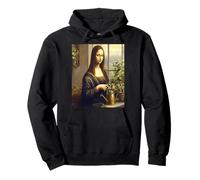 Mujer Renacentista Jardinería Mona Arte Botánico Lisa Sudadera con Capucha