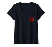 Mujer REPÚBLICA DE LA Bandera DE Taipei del Sello Nacional DE TAIWÁN DE China Camiseta Cuello V