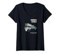 Mujer República Dominicana Compass Tropical Camiseta Cuello V