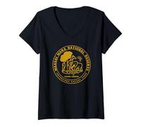 Mujer Reserva Nacional Masai Mara Parque Kenia Safari Condado de Narok Camiseta Cuello V