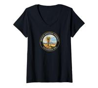 Mujer Reserva Nacional Mojave California EE.UU Camiseta Cuello V