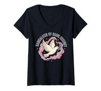 Mujer Resista a la Estatua de la Libertad, la Igualdad de los Gatos, Retro, Atrevido y Sutil Camiseta Cuello V