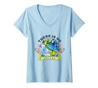 Mujer Respetar la Madre Tierra Celebrar el Día de la Tierra Camiseta Cuello V