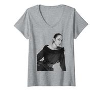 Mujer Retrato de Cantante tabú más Dulce de Sade 1984 Camiseta Cuello V