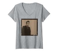 Mujer Retrato de Damon Albarn Borrosidad Gorillaz Michael Robert Williams Camiseta Cuello V