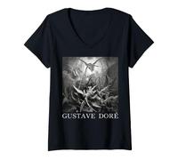 Mujer Retrato de Gustav Dore Camiseta Cuello V