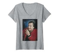 Mujer Retrato De Jim Belushi K-9 Actor De Michael Grecco Camiseta Cuello V