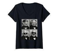 Mujer Retrato de Martin Van Buren Camiseta Cuello V
