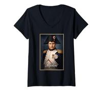 Mujer Retrato de Napoleón Camiseta Cuello V