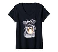 Mujer Retrato de perro Sealyham Terrier Camiseta Cuello V