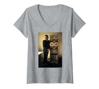 Mujer Retrato de Pete Townshend De El Quién De Martyn Goddard Camiseta Cuello V