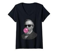 Mujer Retrato de Rutherford B. Hayes Camiseta Cuello V