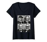 Mujer Retrato de Rutherford B. Hayes Camiseta Cuello V