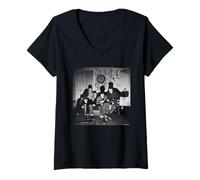 Mujer Retrato de Sham 69 Borstal Breakout Band por Martyn Goddard Camiseta Cuello V