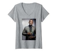 Mujer Retrato de Will Smith Bad Boys Actor Por Michael Grecco Camiseta Cuello V