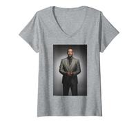 Mujer Retrato de Will Smith Fresh Prince Actor Por Michael Grecco Camiseta Cuello V